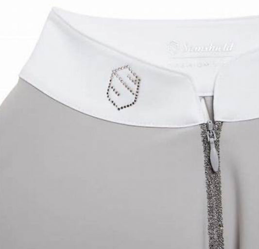 Samshield Ladies Show Shirt Short Sleeve Aloise Mineral Grey Swarovski Grey