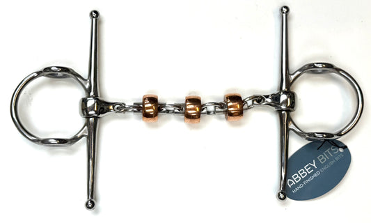 Bit Gag Full Cheek Abbey England Copper Rollers Waterford Ball