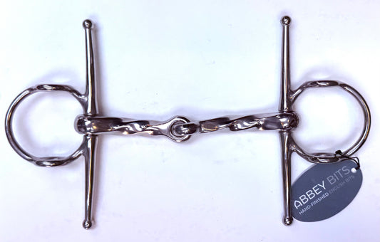 Bit Gag Full Cheek Abbey England Full Slow Twist Snaffle