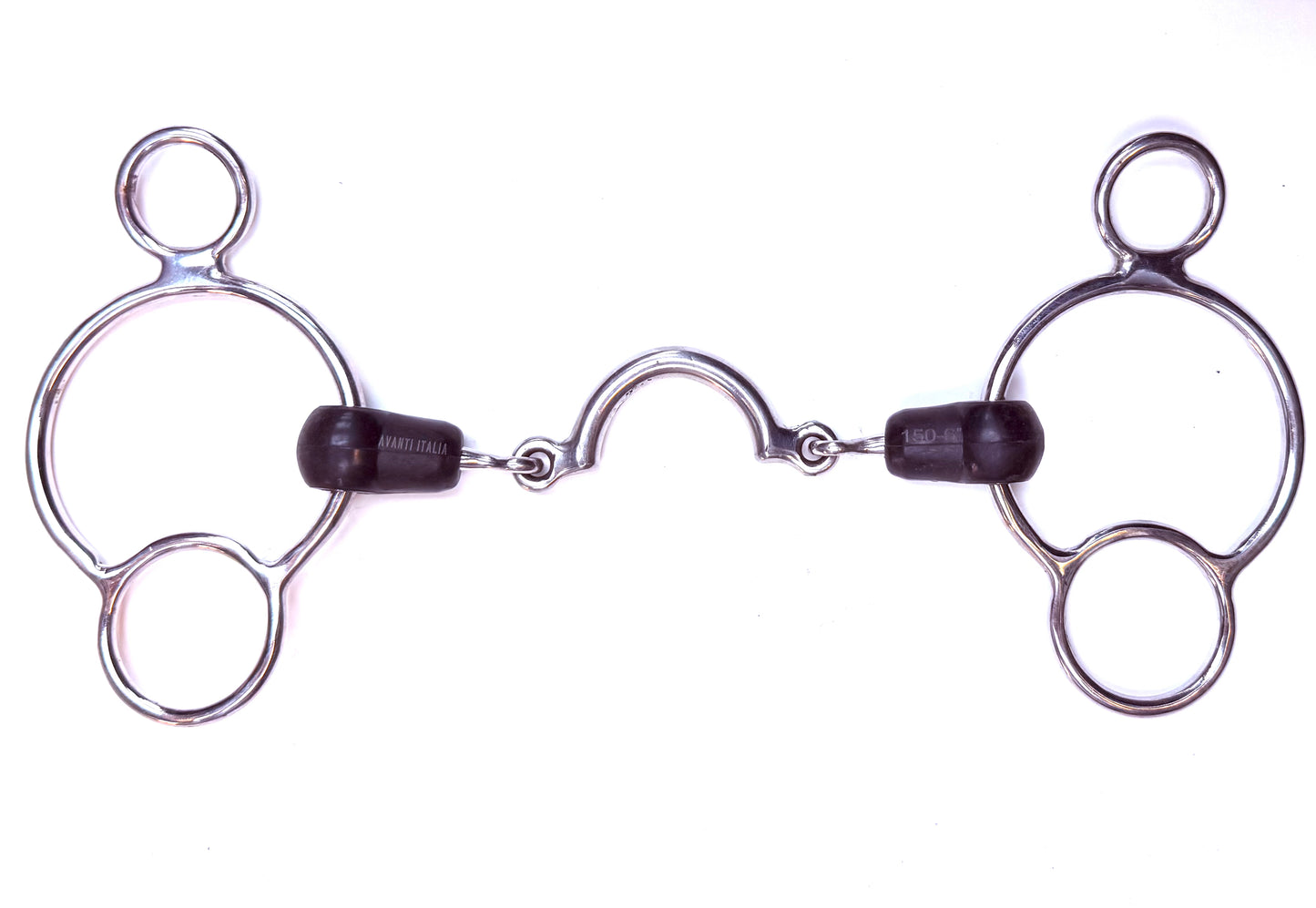 Bit Gag Nelson 1 1/2 Wide  Segundo Rubber Avanti Italia