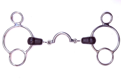 Bit Gag Nelson 1 1/2 Wide  Segundo Rubber Avanti Italia