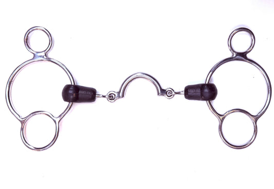 Bit Gag Nelson 1 1/2 Wide  Segundo Rubber Avanti Italia