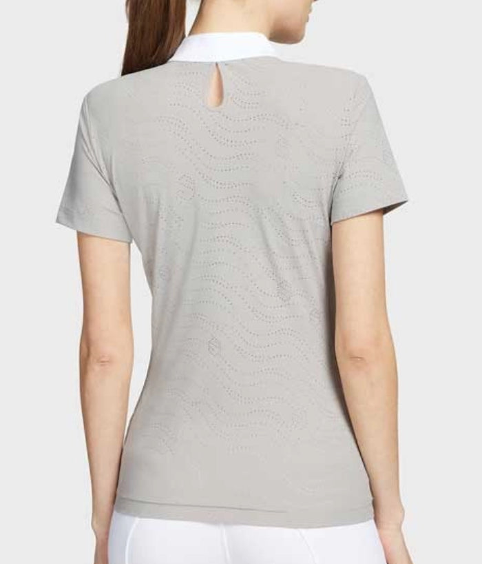 Samshield Ladies Show Shirt Short Sleeve Aloise Mineral Grey Swarovski Grey