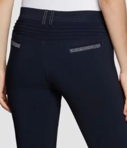 Samshield Ladies Adele Mid Rise Breech Navy with Swarovski Crystal Detail Knee Patch Replacement SP013