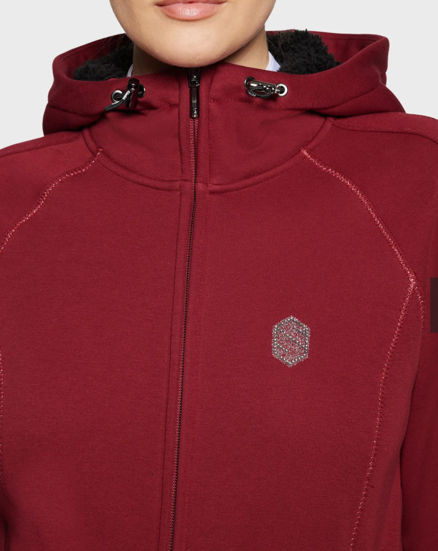 Samshield Ladies Ivy Riding Hoodie  in Raspberry - a25