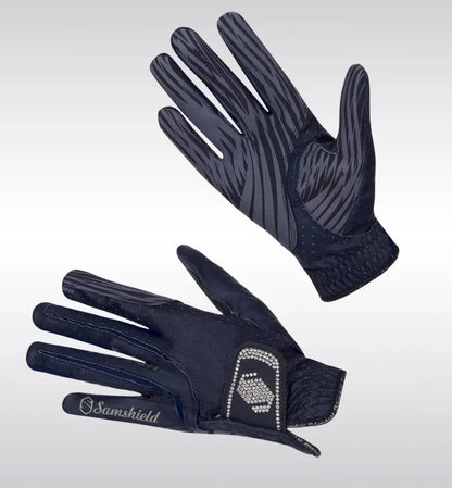 Samshield Riding Show V Skin Swarovski Jumper Riding Glove Black