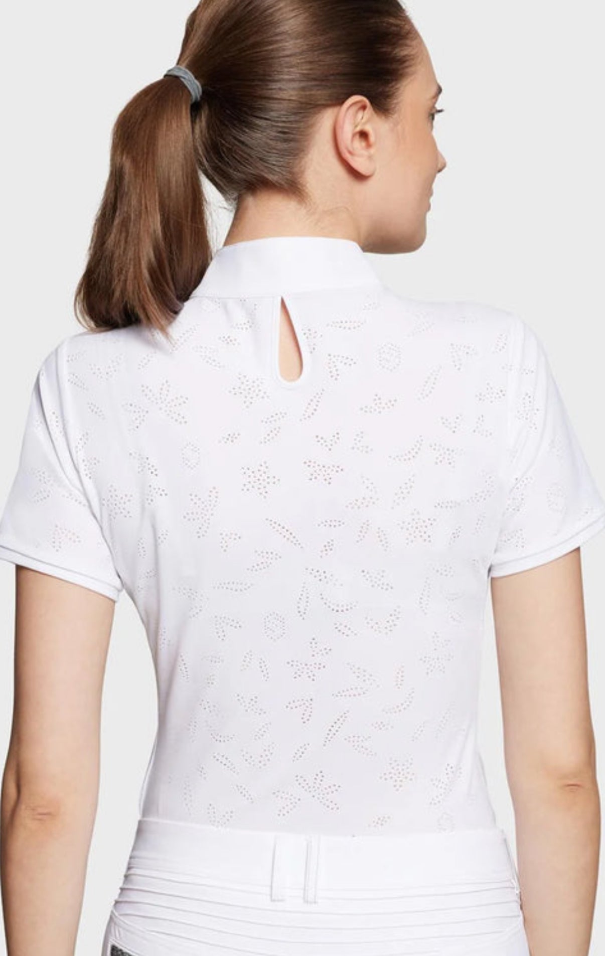 Samshield Ladies Show Shirt Short Sleeve Lily Air White Swarovski Crystal p25