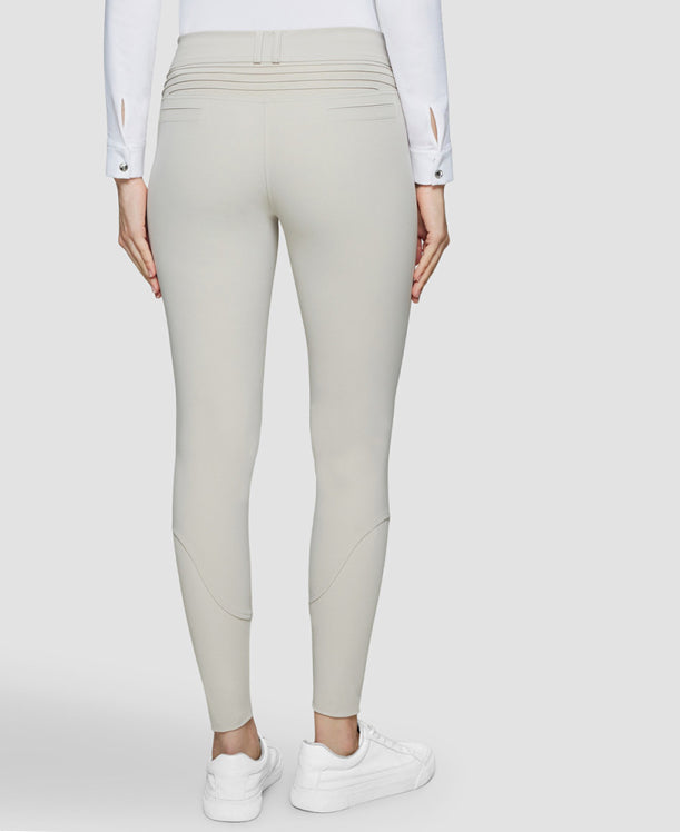 Samshield Ladies Chloe Metal Dots Mid Rise Knee Patch Breech Beige SS26