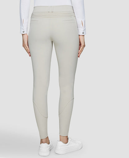 Samshield Ladies Chloe Metal Dots Mid Rise Knee Patch Breech Beige SS26