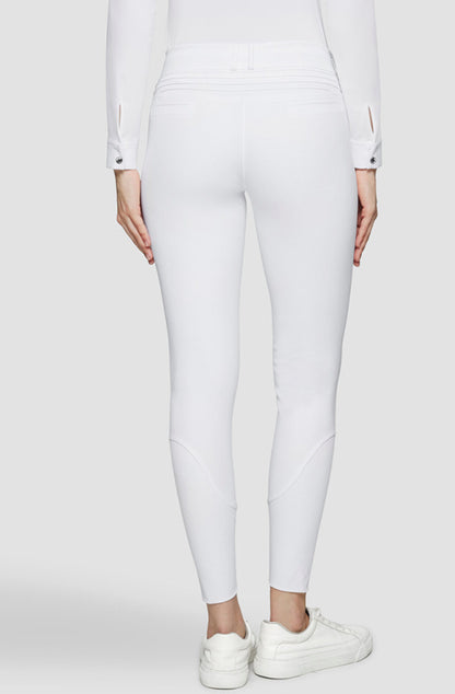 Samshield Ladies Chloe Metal Dots Mid Rise Breech WHITE