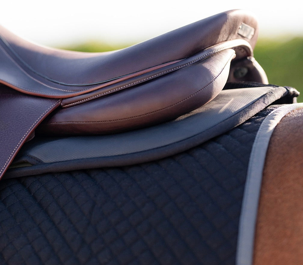 EquiFit Horse HALF PAD Essential THIN - Shimmable Black
