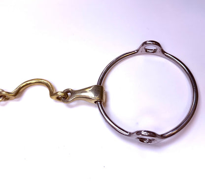 Bit Gag Loose Ring Segundo Avanti Italia Brass Medium Segundo
