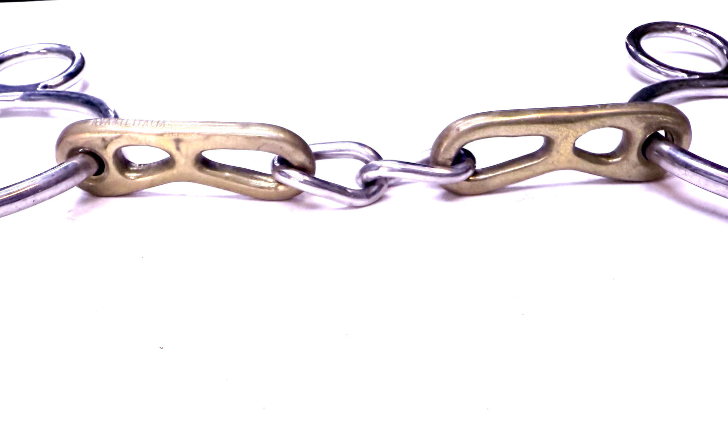 Bit Gag Nelson 2 Ring Custom Chain Snaffle Avanti Italia