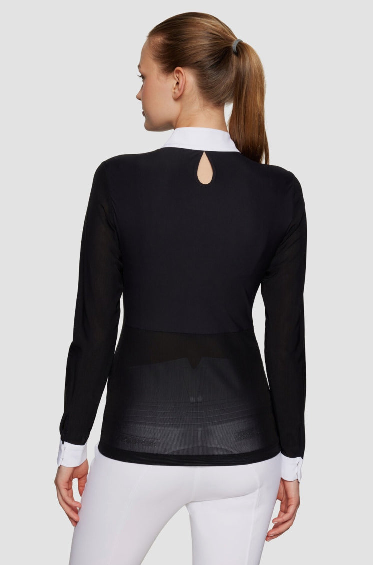 Samshield Ladies Show Shirt Long Sleeves Lily Boreal Black Night Shade ss25