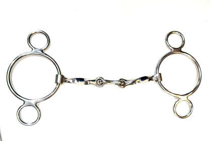 Bit Gag Nelson 2 Ring Slow French Link Avanti Italia