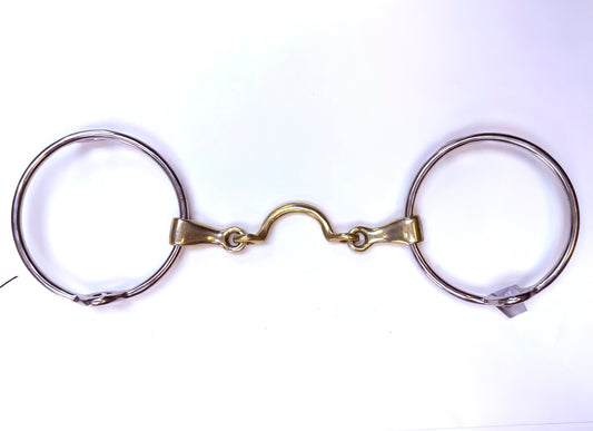 Bit Gag Loose Ring Segundo Avanti Italia Brass Medium Segundo