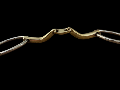 Bit Loose Ring Turtle 3 Piece Shaped Mouth Snaffle Heavy Snaffle