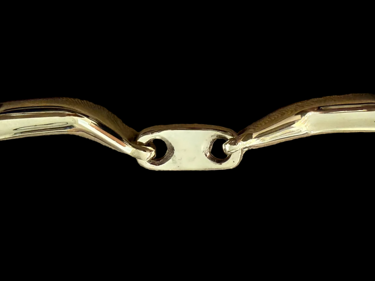 Bit Loose Ring Turtle 3 Piece Shaped Mouth Snaffle Heavy Snaffle