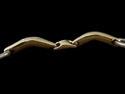 Bit Loose Ring Turtle 3 Piece Shaped Mouth Snaffle Heavy Snaffle