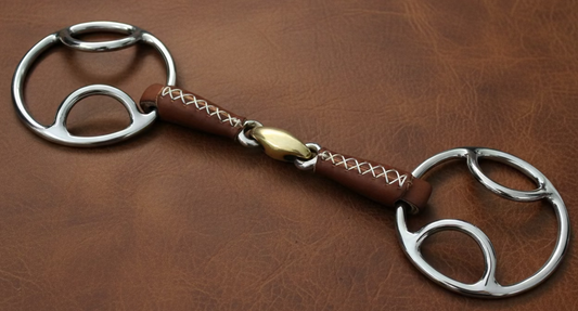 Bit Gag Cartwheel Bevel Leather Covered Lozenge Mouth 0182