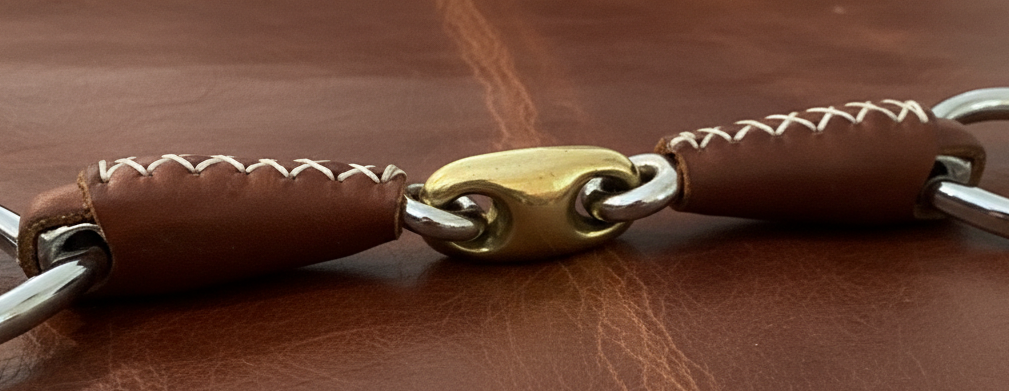 Bit Gag Cartwheel Bevel Leather Covered Lozenge Mouth 0182