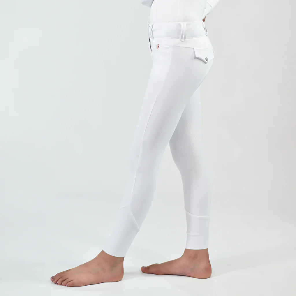 For Horses Brand Kids Poppy White Breeches
