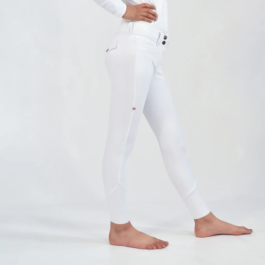 For Horses Brand Kids Poppy White Breeches