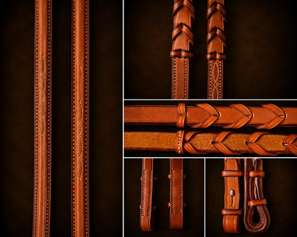 Edgewood Rein Laced Fancy Reinforced Stitched 5/8” Hunters