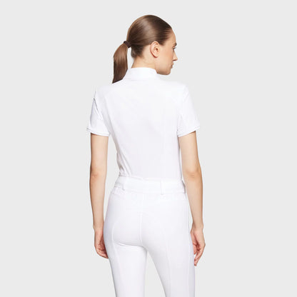 Samshield Ladies Show Shirt Short Sleeve Gretta Sport White Replenishment Stock SP541