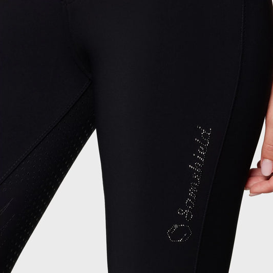 Samshield Breech Ladies Clara Premium Swarovski Crystal Fabric HIGH Rise Breech Replacement Black SP013