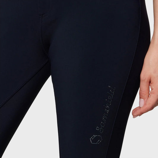 Samshield Breech Ladies Clara Premium Swarovski Crystal Fabric HIGH Rise Breech Replacement Navy SP013 (Copy)