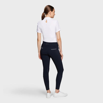 Samshield Breech Ladies Clara Premium Swarovski Crystal Fabric HIGH Rise Breech Replacement Navy SP013 (Copy)