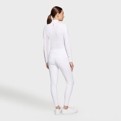 Samshield Breech Ladies Clara Premium Swarovski Crystal Fabric HIGH Rise Breech Replacement White SP013