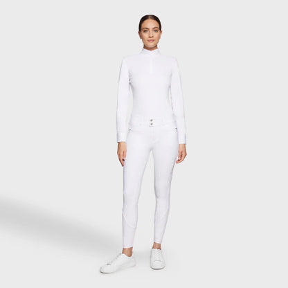 Samshield Breech Ladies Clara Premium Swarovski Crystal Fabric HIGH Rise Breech Replacement White SP013