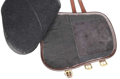 Leather Open Front Tendon Boots