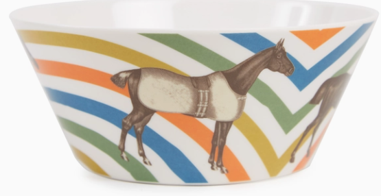 EQUUS SMALL BOWL S/4 - EQUESTRIAN MELAMINE TABLE WEAR