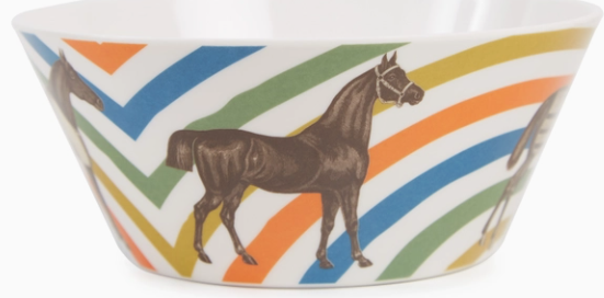 EQUUS SMALL BOWL S/4 - EQUESTRIAN MELAMINE TABLE WEAR