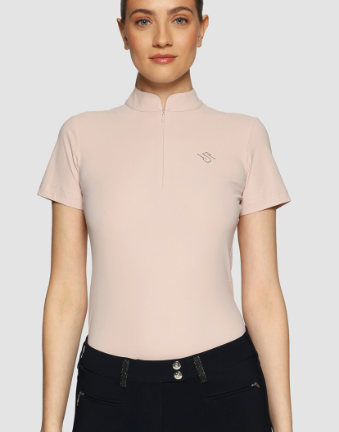 Samshield Ladies Show Shirt Short Sleeve Bella Crystal Ferna Black SS26