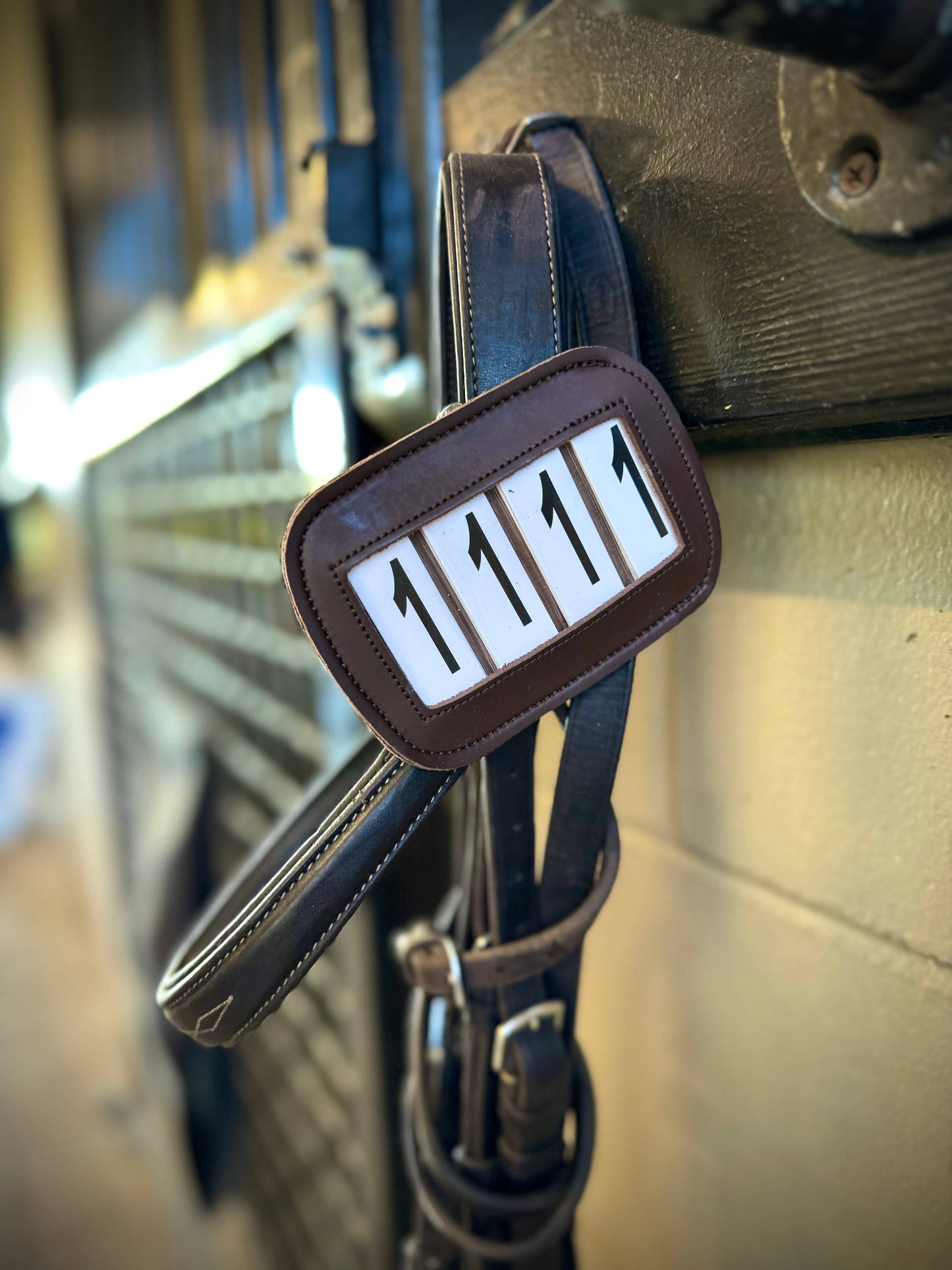 Bridle Number PRO4MANCE | # I.D. - Brown (Qty.2, 4-digit) Competition