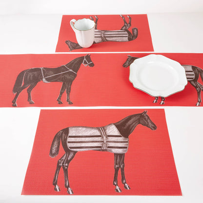 EQUESTRIAN VINYL TABLE RUNNER