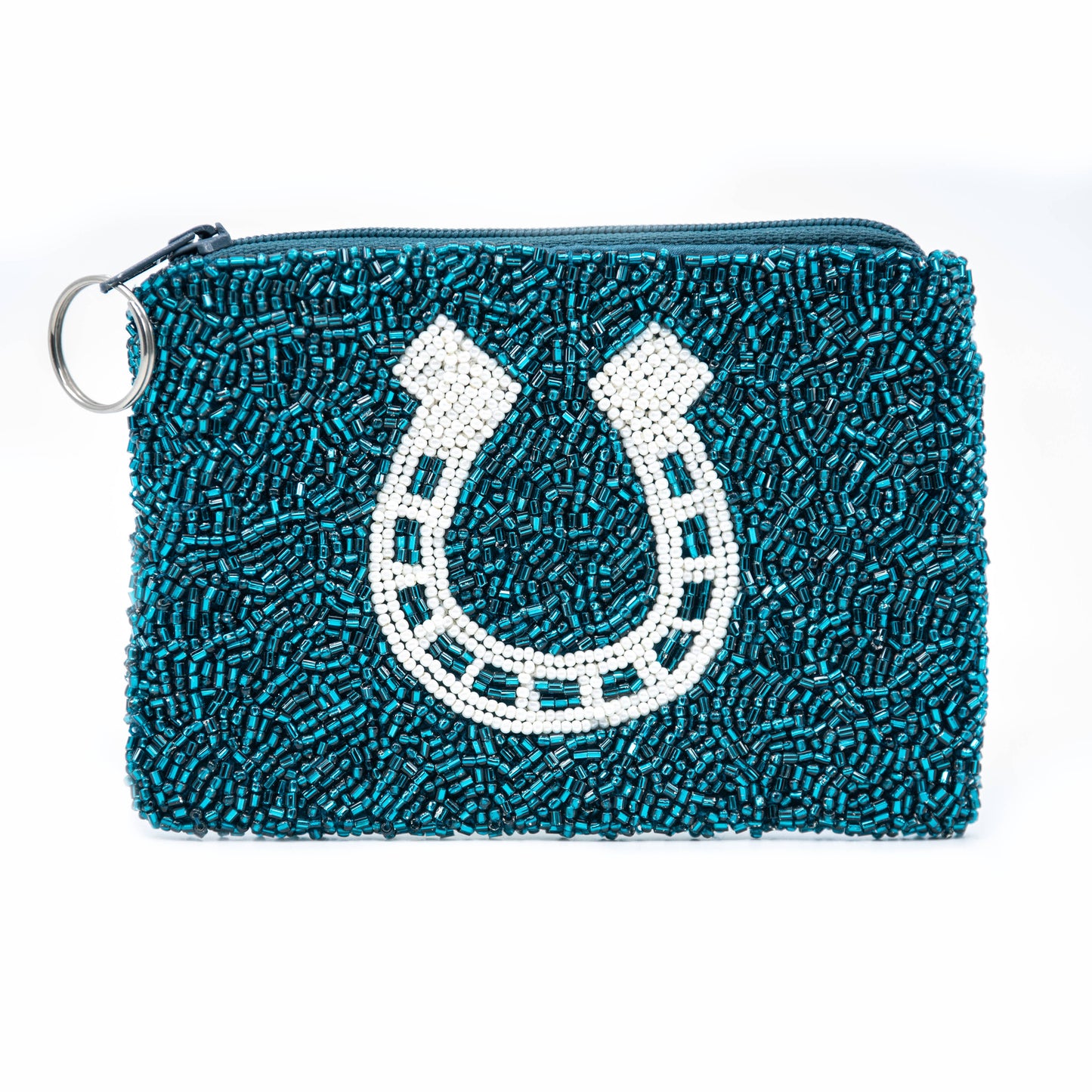 SCP-1611 - Beaded Elegance Women's Coin Purse: Teal