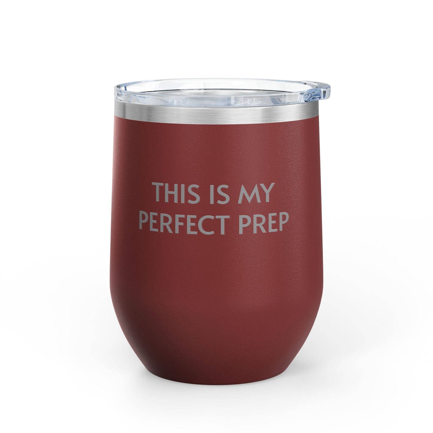 Wine Tumbler, 12oz - Perfect Prep: Black / 12oz