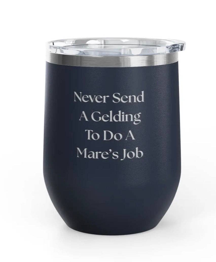 Wine Tumblers, 12 oz. - Gelding/Mare - Engraved