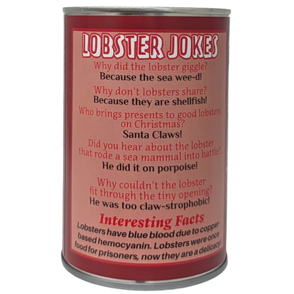 Sheldon the Canned Lobster - Eco-Friendly Plush w/Jokes: Regular Lid