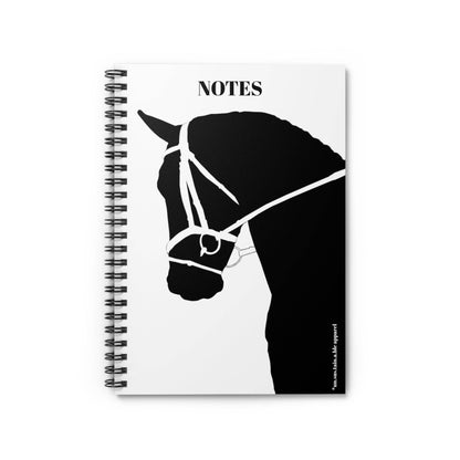 Spiral Notebook - Ruled Line - Horse Silhouette: One Size