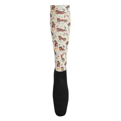 Equine Couture OTC Boot Socks: Cheeky Giraffe
