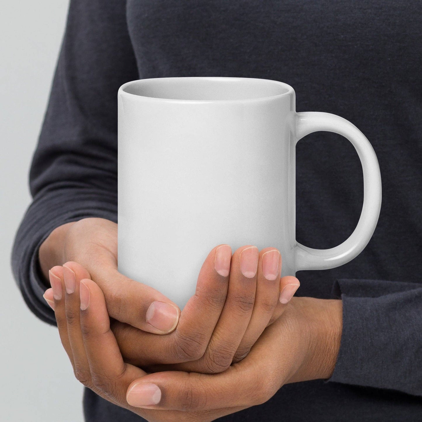 Jumbo White Glossy Mug - 20 oz. - Moody As A Mare