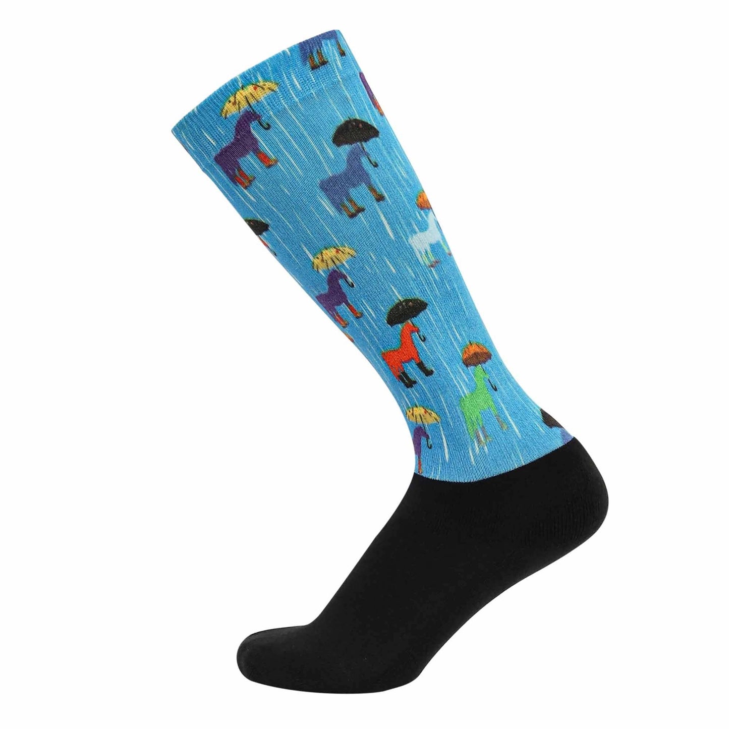 Equine Couture Children'S OTC Boot Socks- Rainy Day Ponies: STD