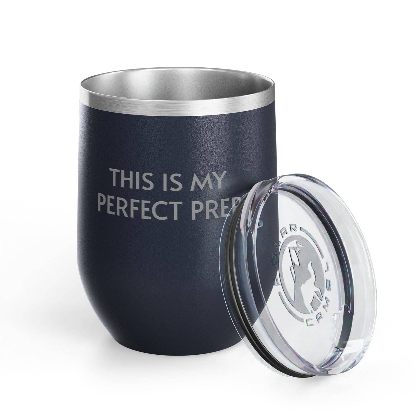 Wine Tumbler, 12oz - Perfect Prep: Black / 12oz