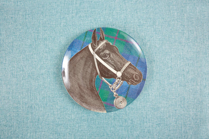 EQUUS TWEED ROUND TRAY 